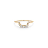 Zoë Chicco 14k Gold Graduated Prong Diamond Arch Ring