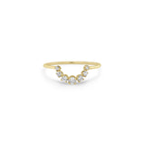 Zoë Chicco 14k Gold Graduated Prong Diamond Arch Ring