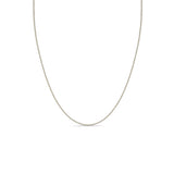 Zoë Chicco 14kt White Gold Cable Chain Necklace