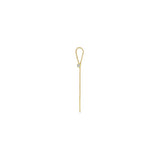 Single Zoë Chicco 14k Gold Diamond Bezel Loop Threader Earring