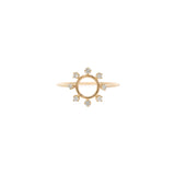 Zoë Chicco 14k Gold Small Prong Diamond Circle Ring