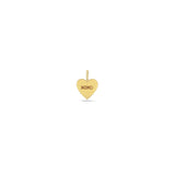 Zoë Chicco 14k Gold Candy Heart Charm Pendant engraved with XOXO