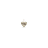 Zoë Chicco 14k Gold Candy Heart Charm Pendant engraved with FRIENDS 4 EVER