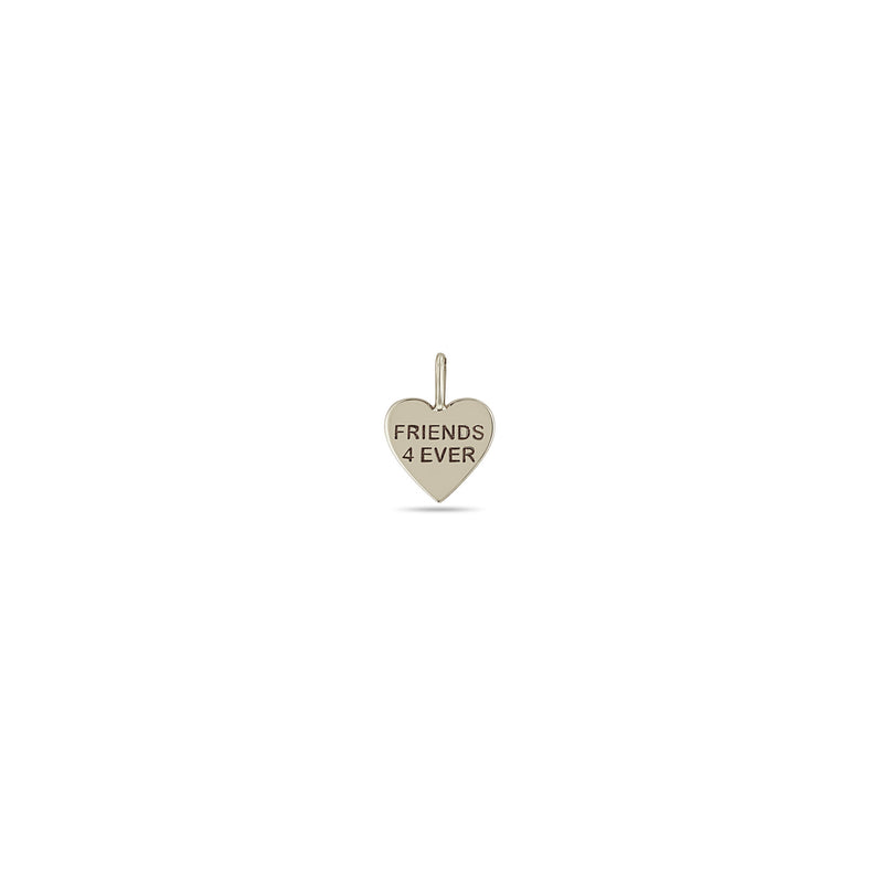 Zoë Chicco 14k Gold Candy Heart Charm Pendant engraved with FRIENDS 4 EVER