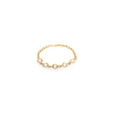 Zoë Chicco 14k Gold 5 Floating Diamonds Chain Ring