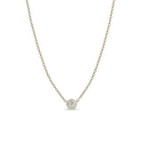 Zoë Chicco 14k Gold Classic Floating Diamond Solitaire Necklace