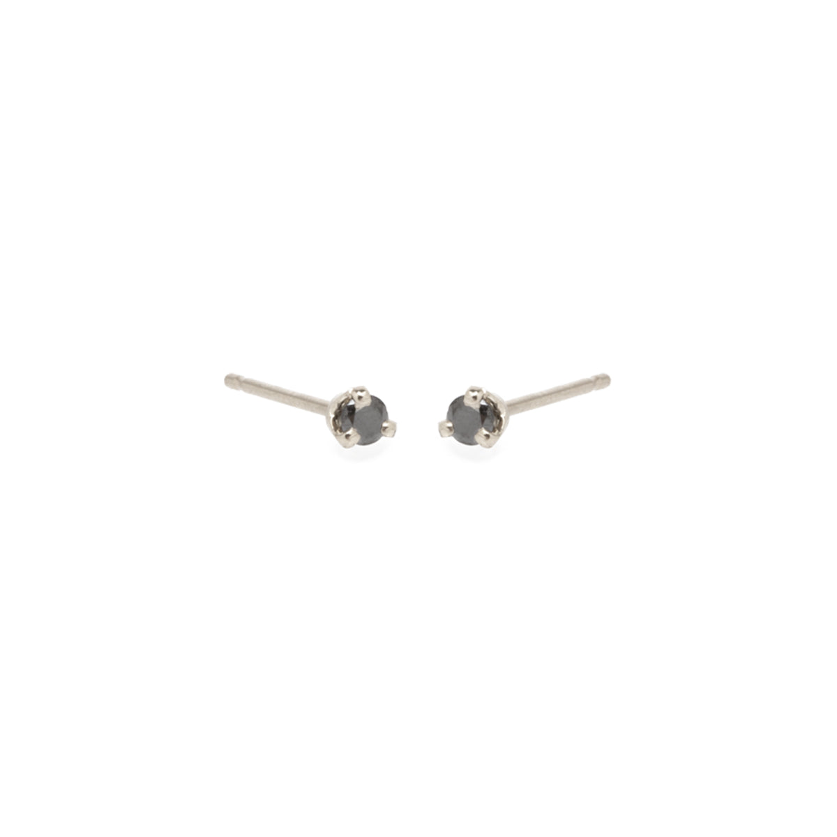 Zoe Chicco 14k Gold Black Diamond Prong Stud Earrings ZOE CHICCO