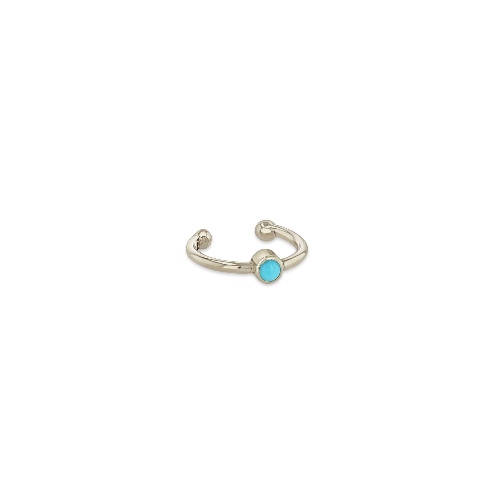 Zoë Chicco 14k Gold Turquoise Bezel Ear Cuff