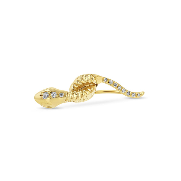 Zoë Chicco 14k Gold Pavé Diamond Snake Ear Shield