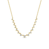 Zoë Chicco 14k Gold 15 Linked Graduating Prong Diamond Necklace