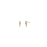 Zoë Chicco 14k Gold Short Diamond Ice Pick Stud Earrings