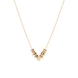 Zoë Chicco 14kt Gold 9 Graduated Rondelle Pavé Diamond Necklace