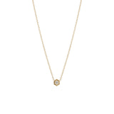 Zoë Chicco 14kt Gold Diamond Hexagon Necklace