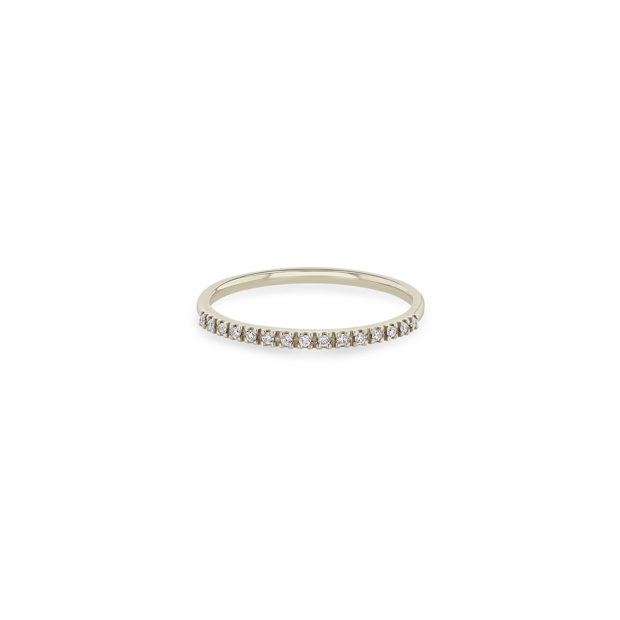 Zoë Chicco 14k Gold Pavé Diamond Half Eternity Band Ring