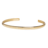 Zoe Chicco 14kt Gold Half Round Star Set Diamond Cuff Bracelet