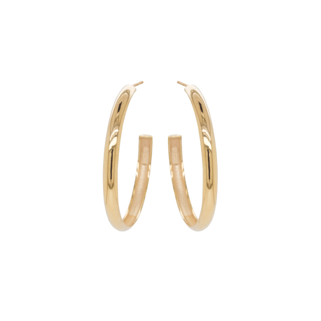 Buy Gold Plated Chunky Half Twist Hoop Earrings by Anushka Jain Jewellery  Online at Aza Fashions.