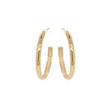Zoë Chicco 14k Gold Half Round Large Hoop Earrings