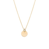 Zoë Chicco 14kt Gold Marquise Diamond Horizon Disc Necklace