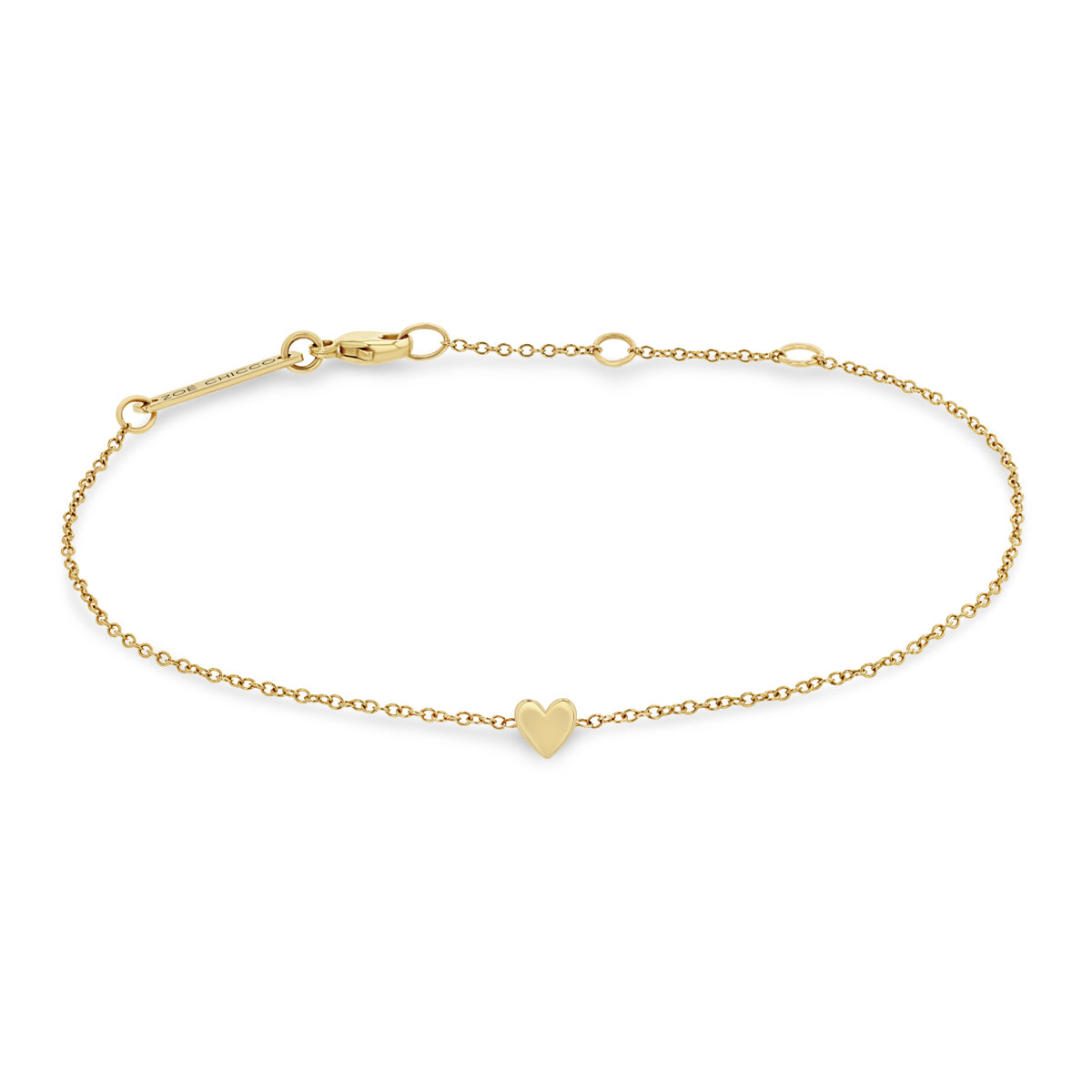 Zoë Chicco 14k Gold Itty Bitty Heart Bracelet