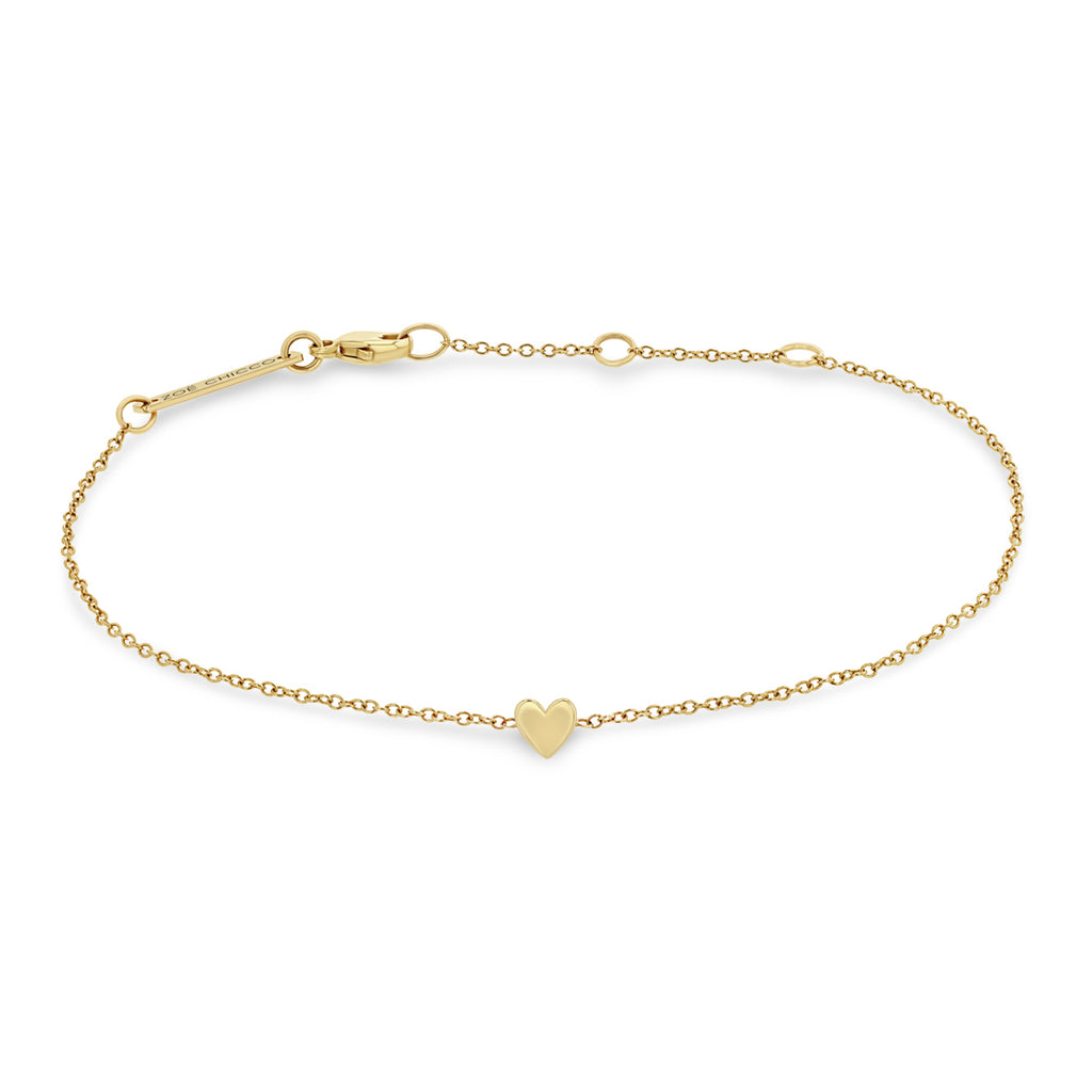 14K Gold Heart Bracelet – David's House of Diamonds