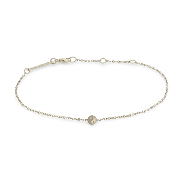 Zoë Chicco 14k Gold Itty Bitty Yin Yang Symbol Bracelet.