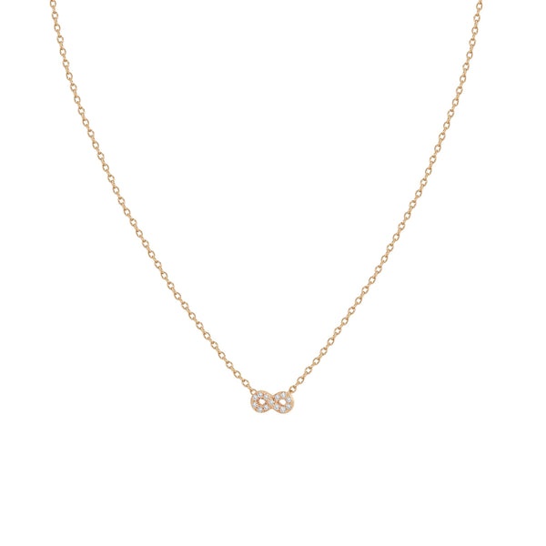 Zoë Chicco 14k Gold Itty Bitty Diamond Infinity Necklace