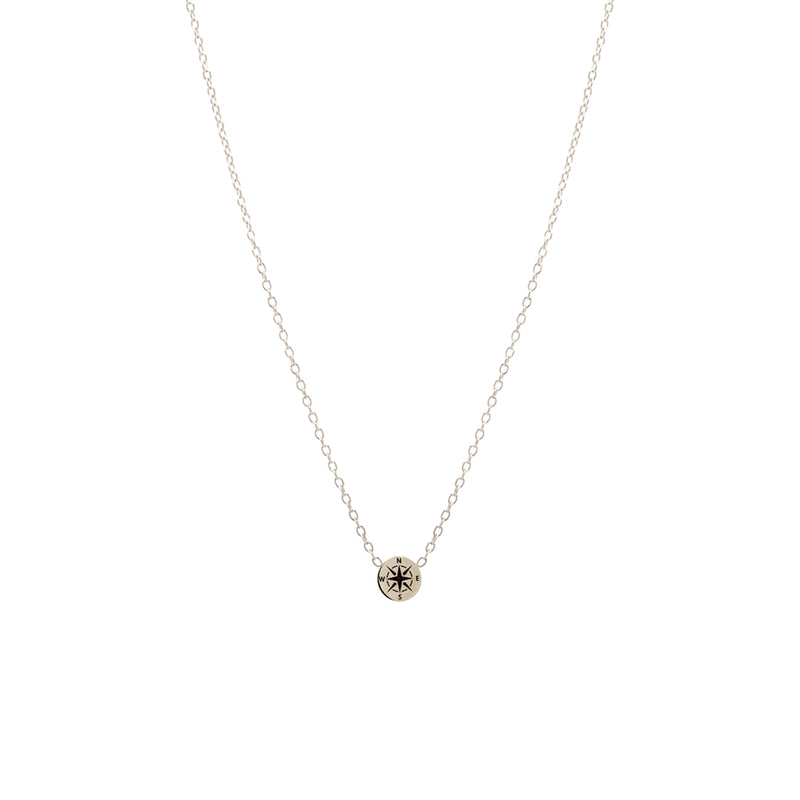 Zoë Chicco 14kt Gold Itty Bitty Compass Necklace