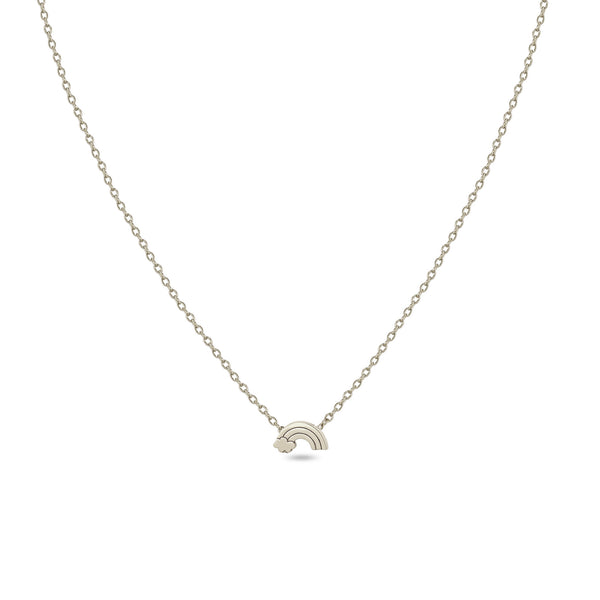 Zoë Chicco 14k Gold Itty Bitty Rainbow Necklace