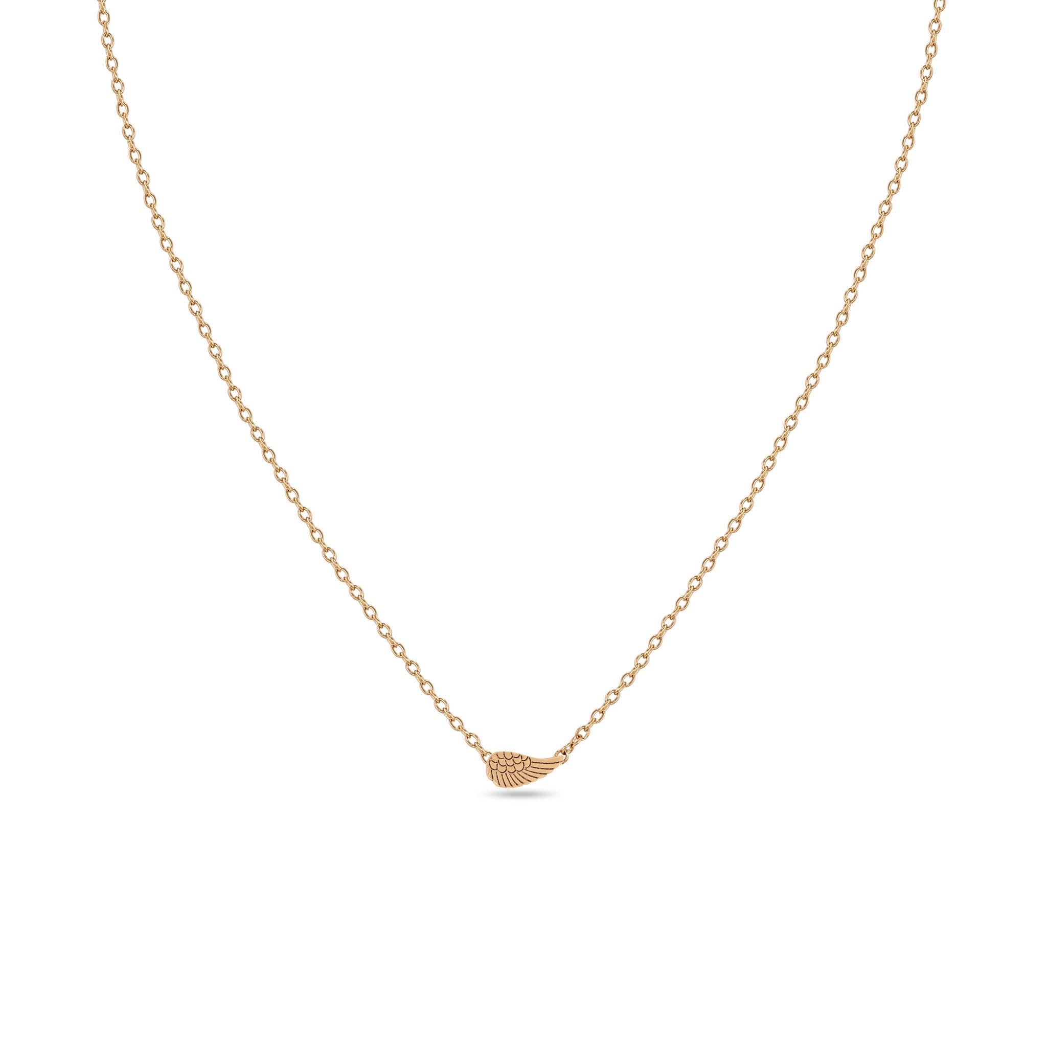Zoë Chicco 14k Gold Itty Bitty Angel Wing Necklace