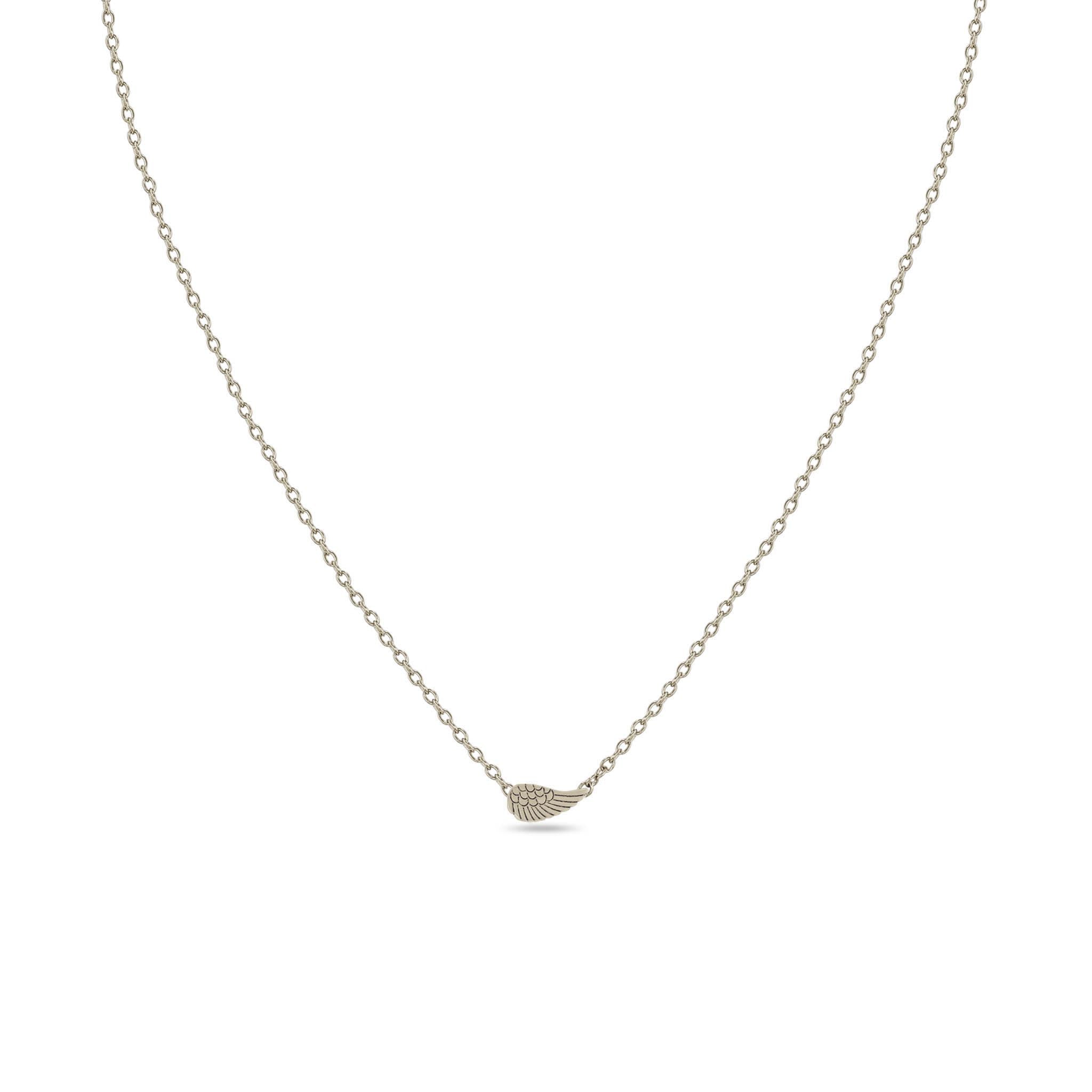 Zoë Chicco 14k Gold Itty Bitty Angel Wing Necklace