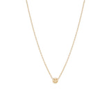 14k Itty Bitty Smiley Face Necklace