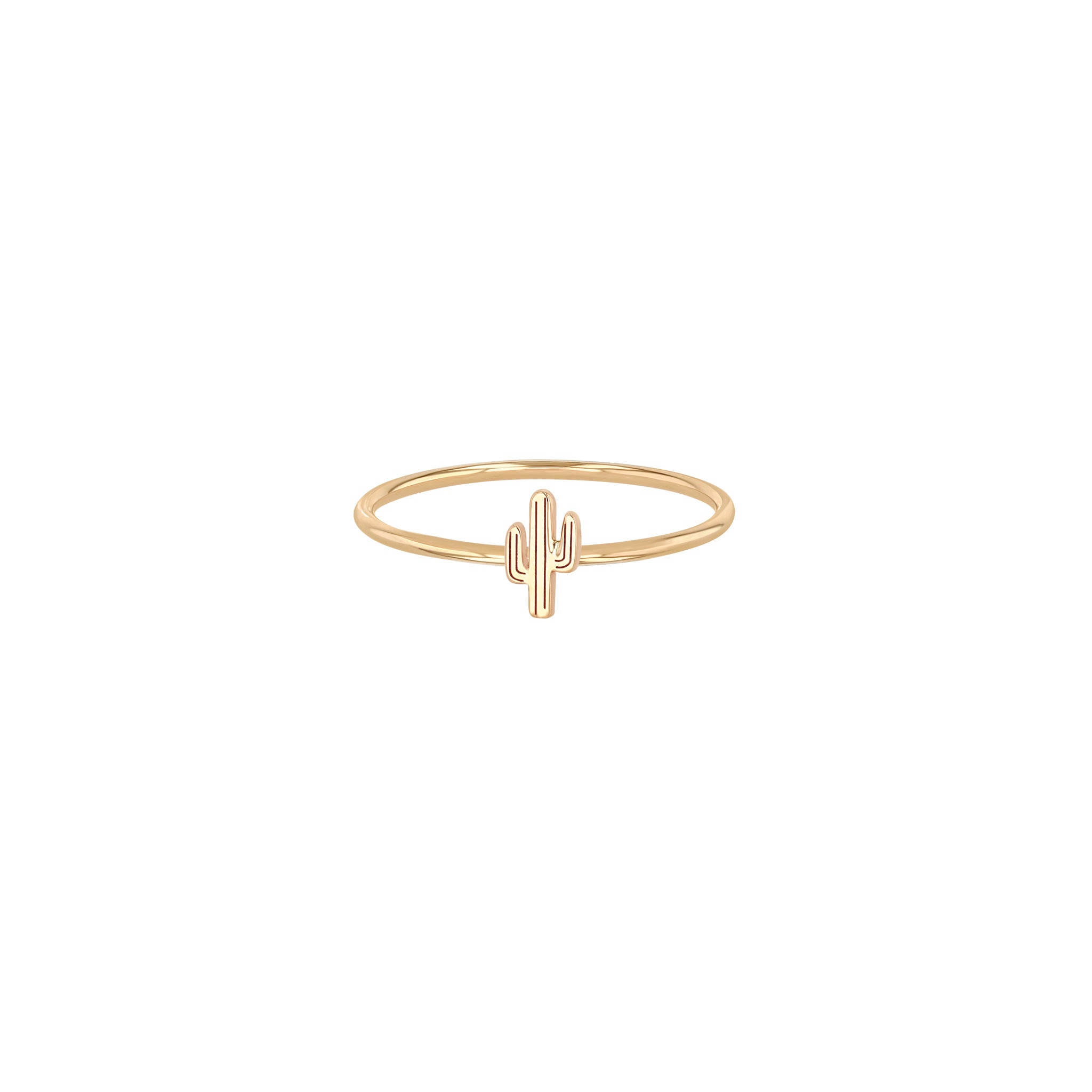Zoë Chicco 14k Gold Itty Bitty Cactus Ring