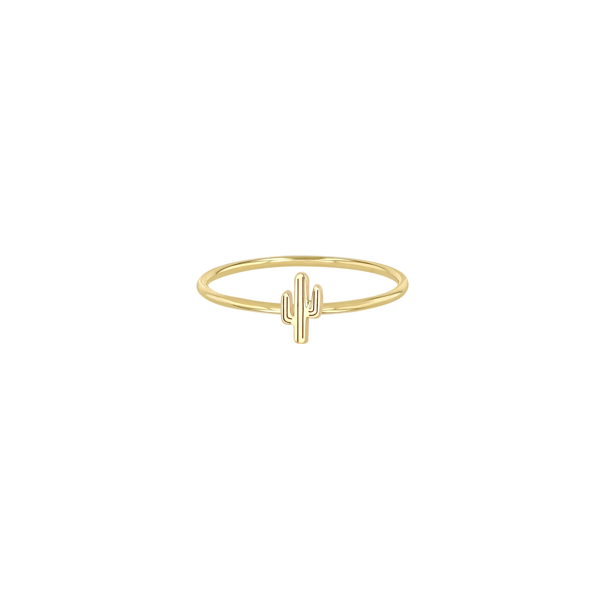Zoë Chicco 14k Gold Itty Bitty Cactus Ring