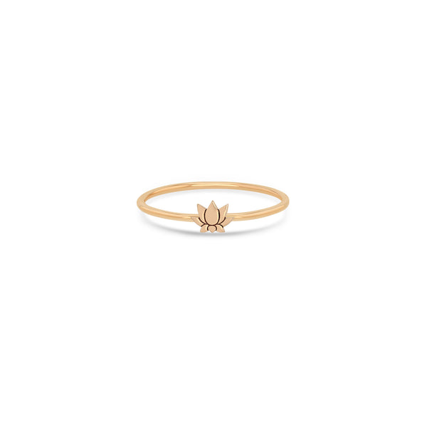 Zoë Chicco 14k Gold Itty Bitty Lotus Ring