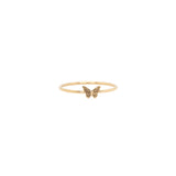 Zoë Chicco 14kt Gold Itty Bitty Butterfly Ring