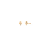 Zoë Chicco 14k Gold Itty Bitty Diamond Hamsa Stud Earring