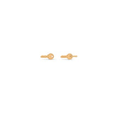 Zoë Chicco 14k Gold Itty Bitty Key Stud Earrings.