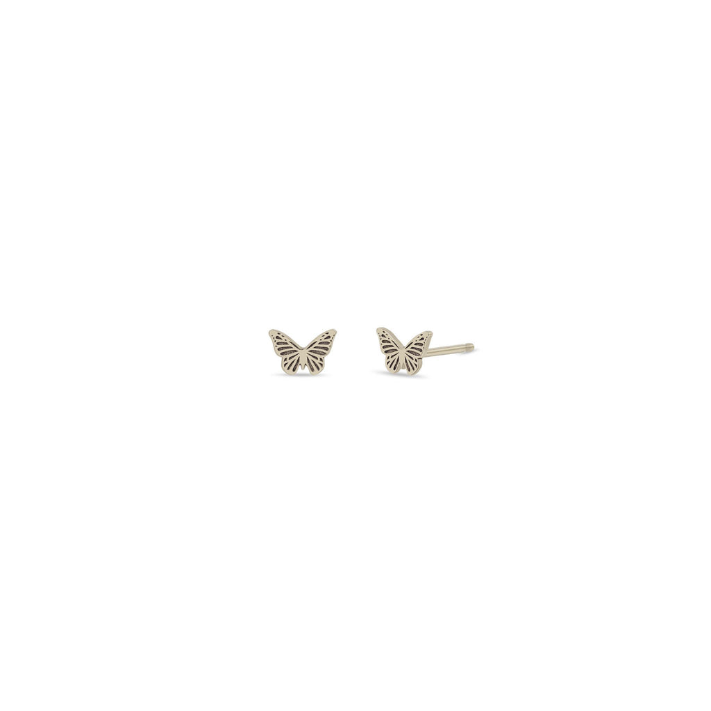 Zoë Chicco 14k Gold Itty Bitty Butterfly Stud Earring – ZOË CHICCO