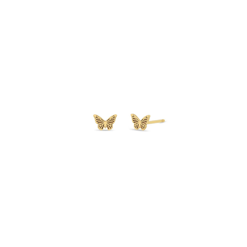 Zoë Chicco 14k Gold Itty Bitty Butterfly Stud Earrings