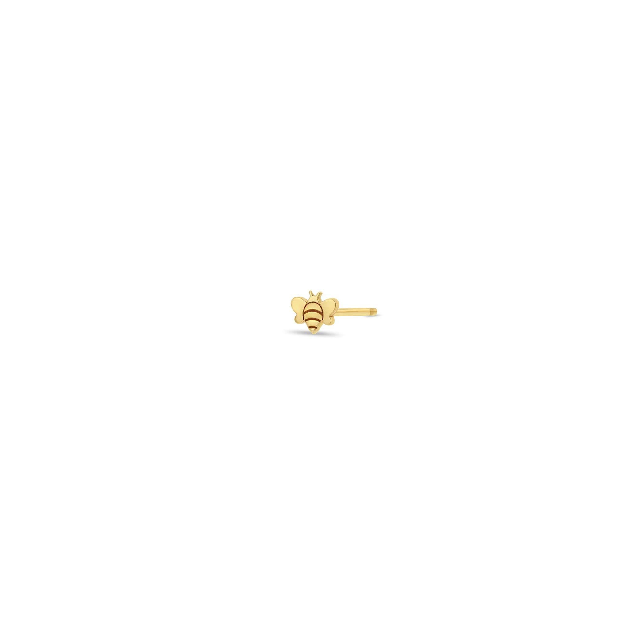 Zoë Chicco 14k Gold Itty Bitty Bee Stud Earring