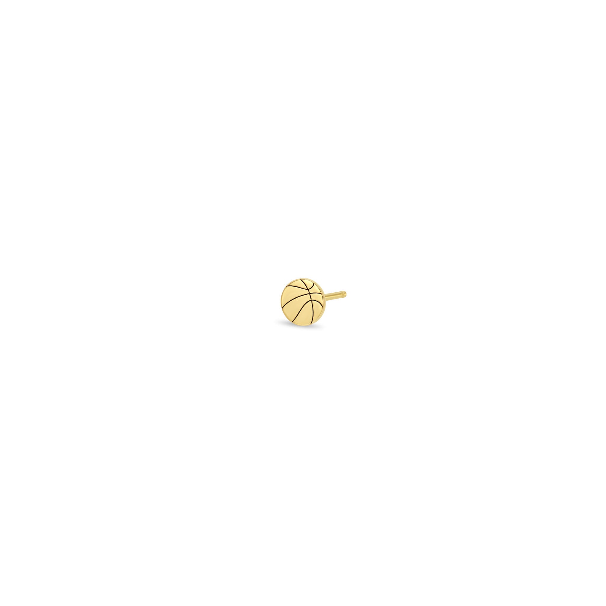 ZoÃ« Chicco 14k Gold Itty Bitty Basketball Stud Earring