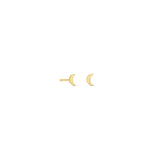 Zoë Chicco 14k Gold Itty Bitty Crescent Moon Stud Earrings