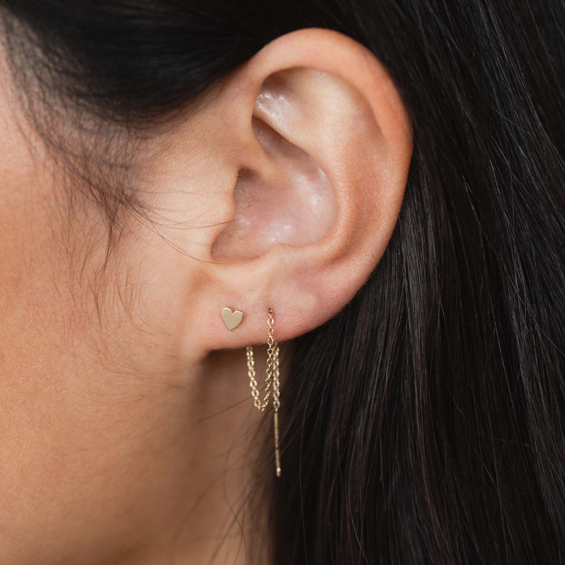Top 119+ chain model earrings gold best