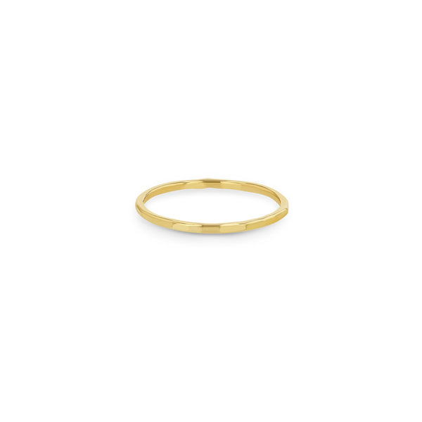 Thin 14K Gold Cuff Bracelet 14K Gold / 6.5 (M) / Hammered Ends
