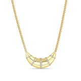 Zoë Chicco 14k Gold Pavé Diamond Banded Large Aura Necklace