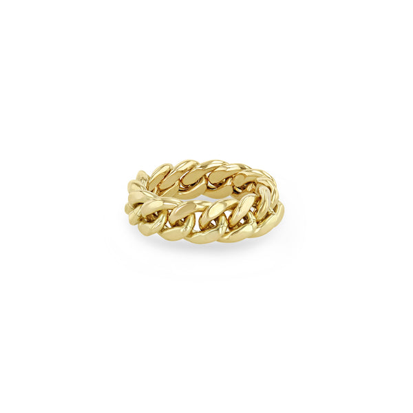 Zoë Chicco 14k Gold Large Curb Chain Ring