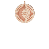 14k Large Celestial Protection Medallion Charm