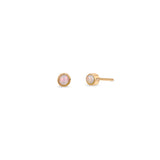 Zoë Chicco 14k Gold Opal Bezel Stud Earrings