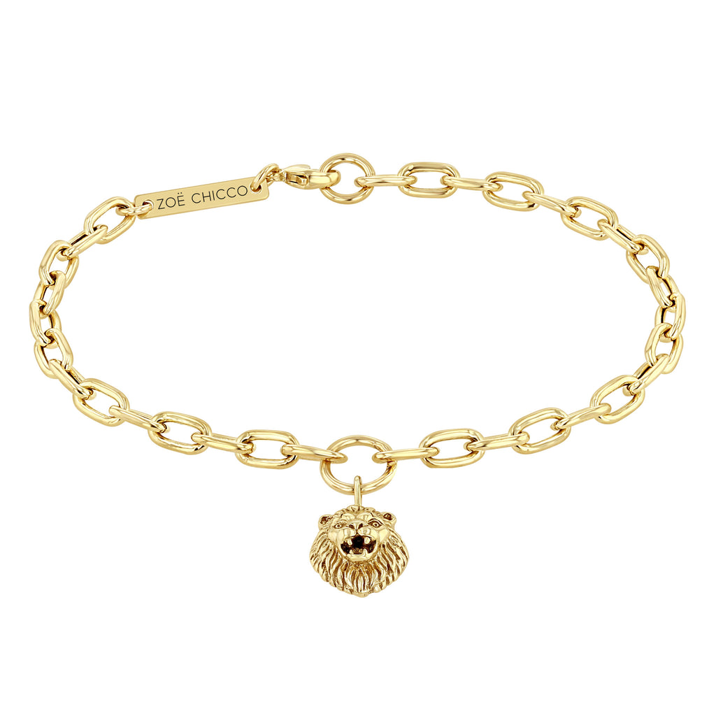 Lion Bracelet with Black Diamonds – tarujewelry