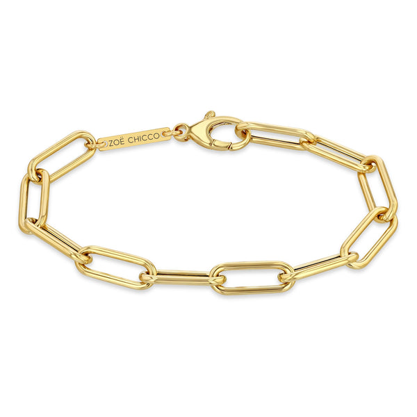 Zoë Chicco 14k Gold Large Paperclip Chain Bracelet